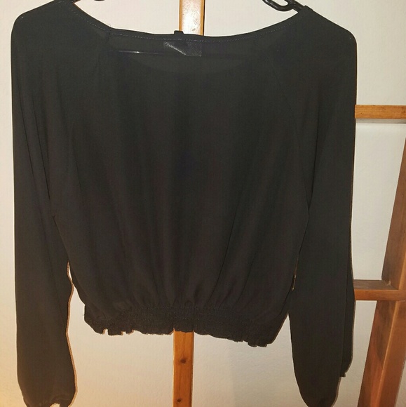 Anthropologie Poetry Long Sleeve Sheer Top - Picture 4 of 4